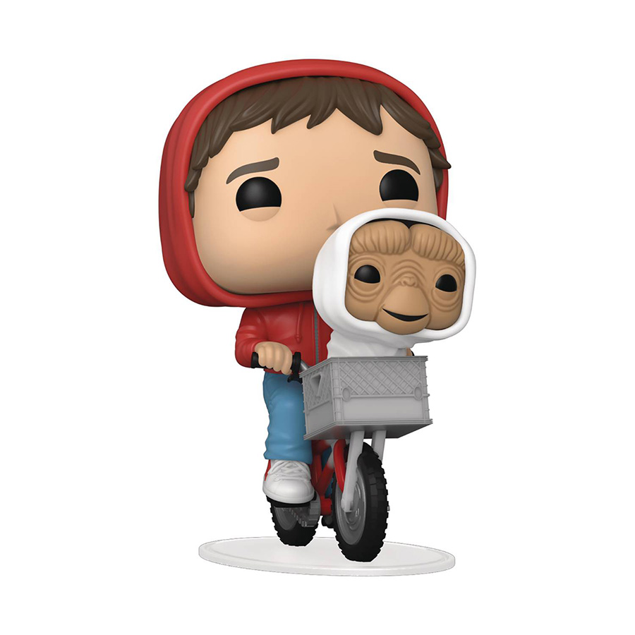 POP Movies E.T. 40th Anniversary Elliot With E.T. In Bike Basket Vinyl Figure
