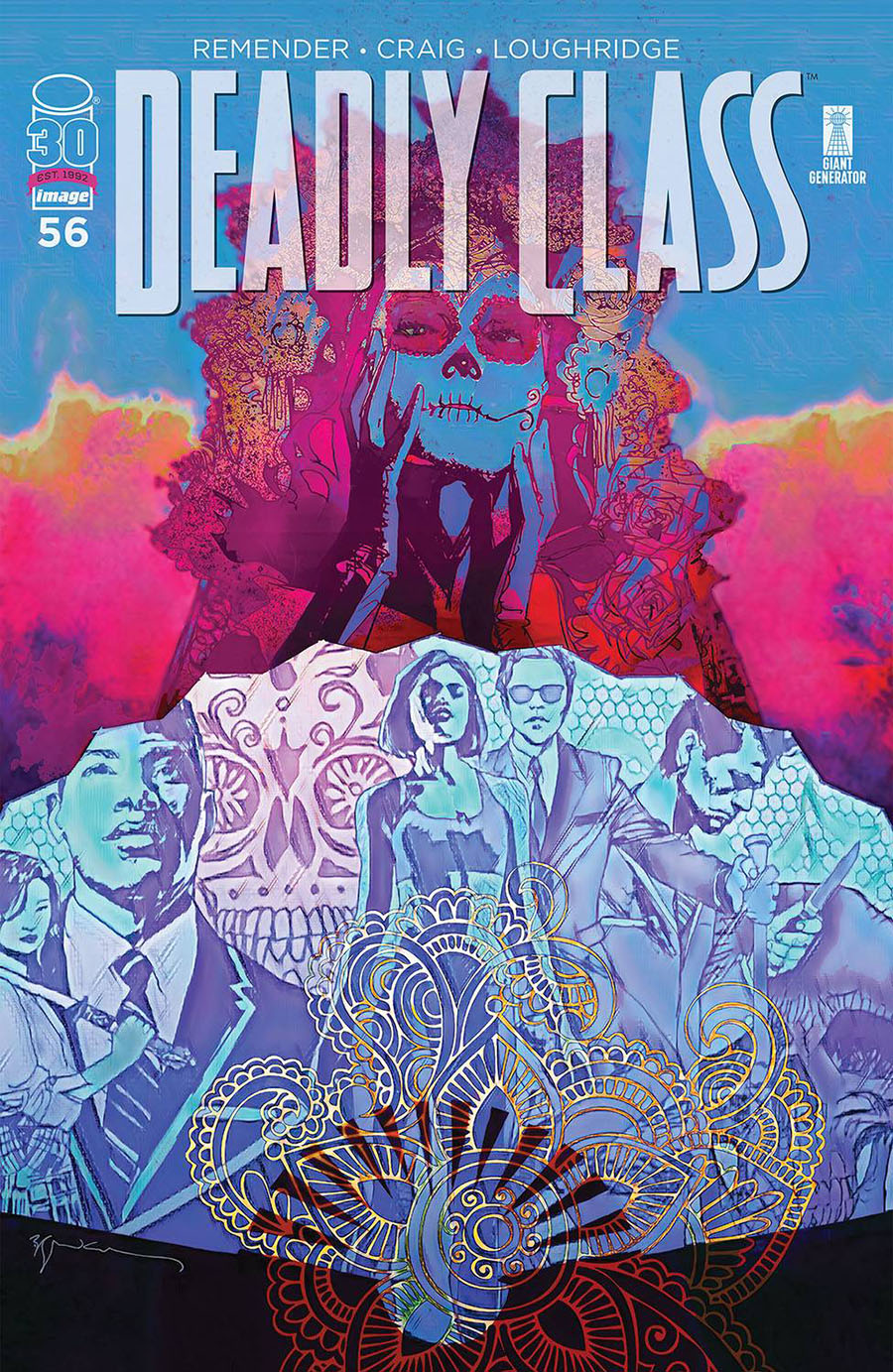 Deadly Class #56 Cover B Variant Bill Sienkiewicz Cover