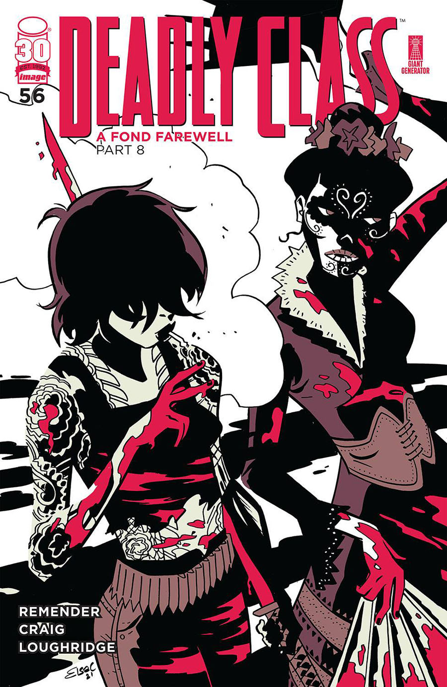 Deadly Class #56 Cover D Variant Elsa Charretier Cover