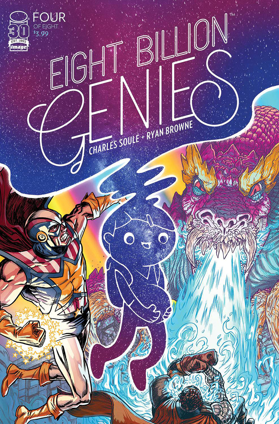 Eight Billion Genies #4 Cover A Regular Ryan Browne Cover (Limit 1 Per Customer)