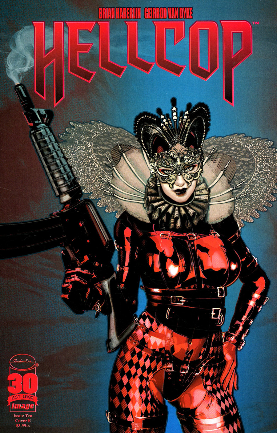 Hellcop Vol 2 #10 Cover B Variant Brian Haberlin & Geirrod Van Dyke Cover