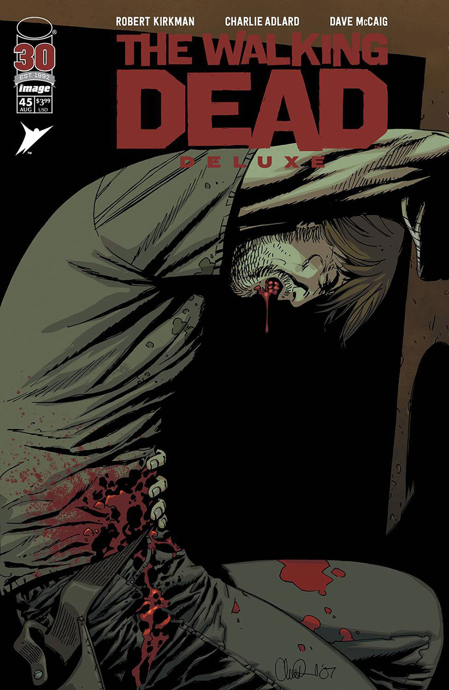 Walking Dead Deluxe #45 Cover B Variant Charlie Adlard & Dave McCaig Cover