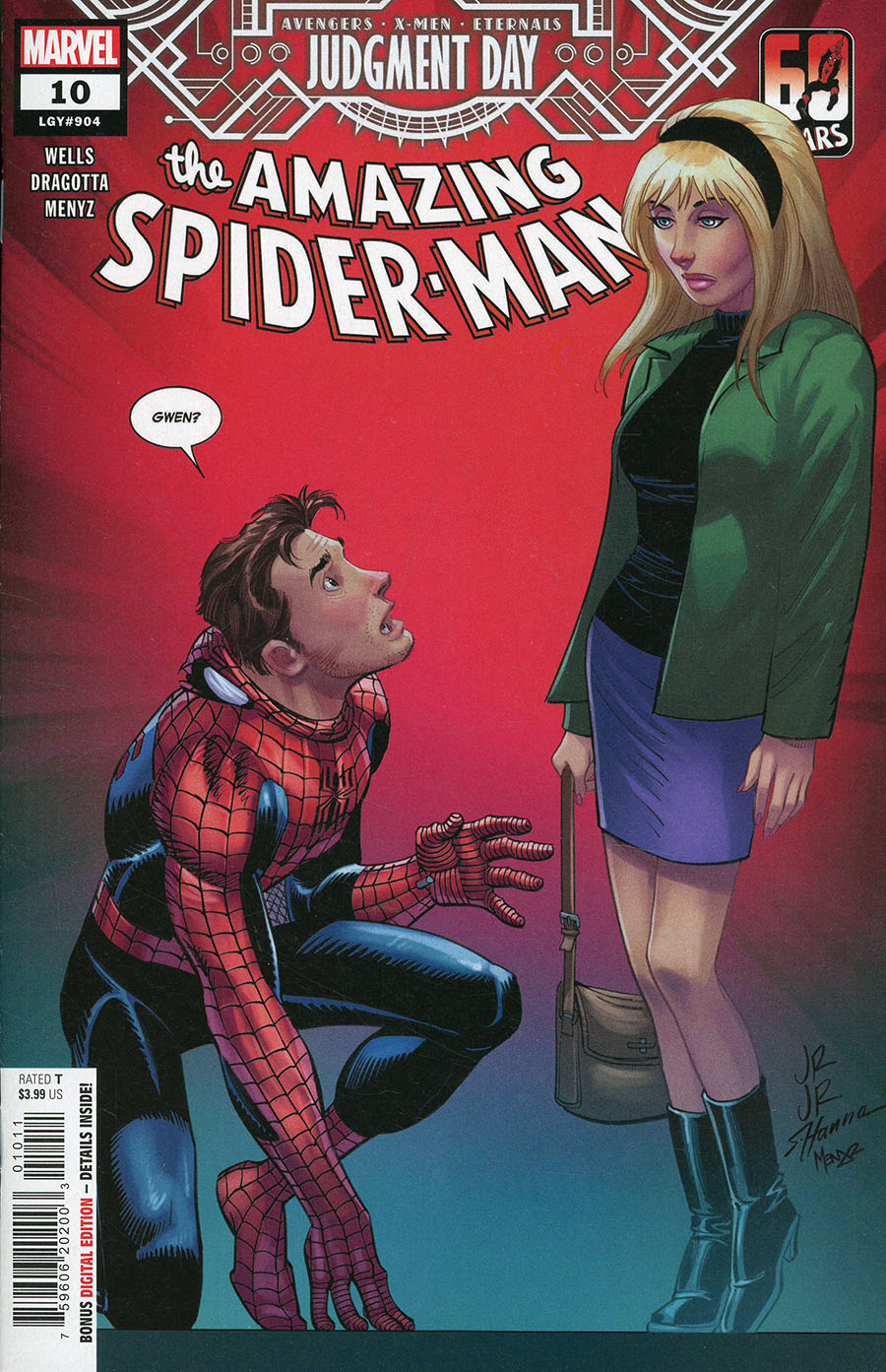 Amazing Spider-Man Vol 6 #10 Cover A Regular John Romita Jr Cover (A.X.E. Judgment Day Tie-In)