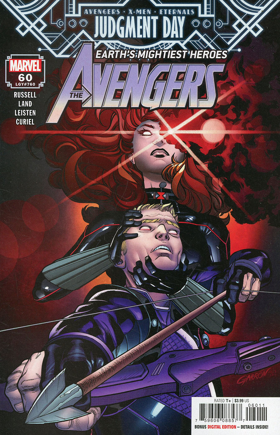Avengers Vol 7 #60 Cover A Regular Javier Garron Cover (A.X.E. Judgment Day Tie-In)
