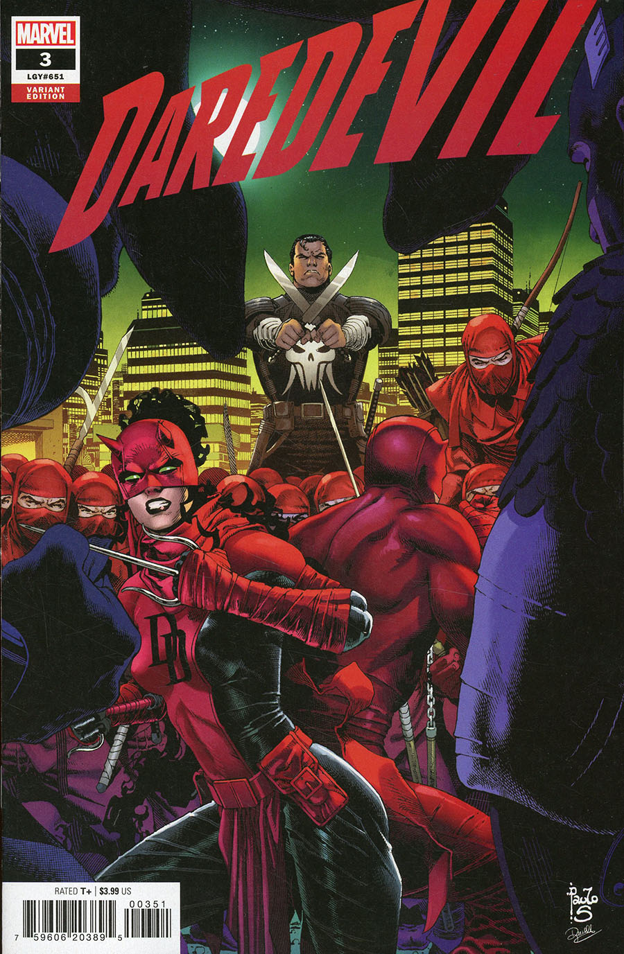 Daredevil Vol 7 #3 Cover B Variant Paulo Siqueira Promo Cover