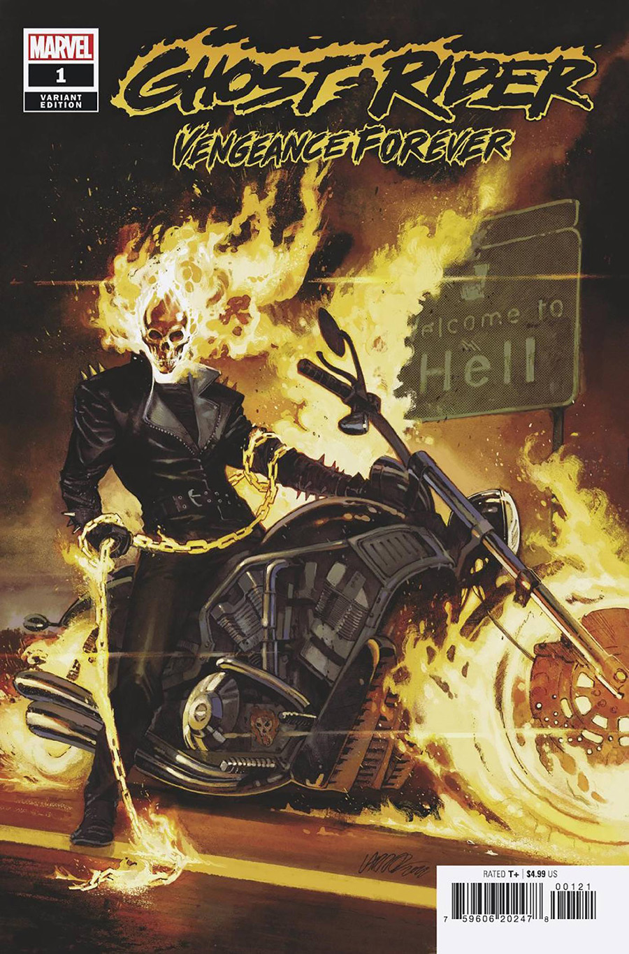 Ghost Rider Vengeance Forever #1 (One Shot) Cover B Variant Pepe Larraz Cover