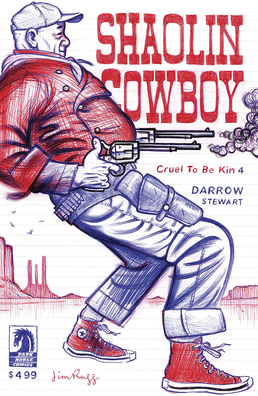 Shaolin Cowboy Cruel To Be Kin #4 Cover C Variant Jim Rugg Cover