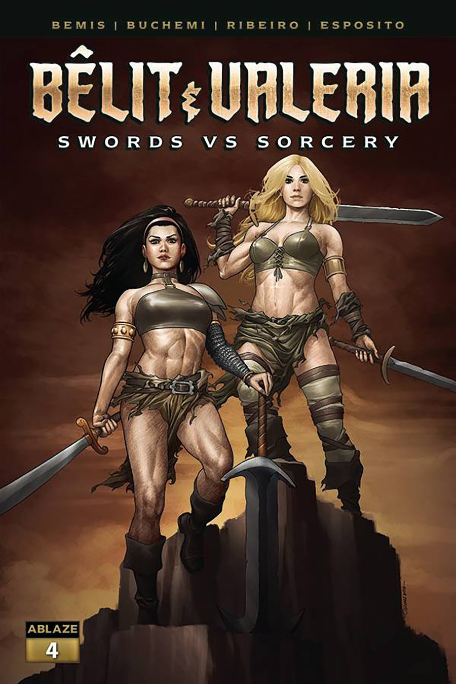 Belit & Valeria Swords vs Sorcery #4 Cover B Variant Julius Ohta Cover