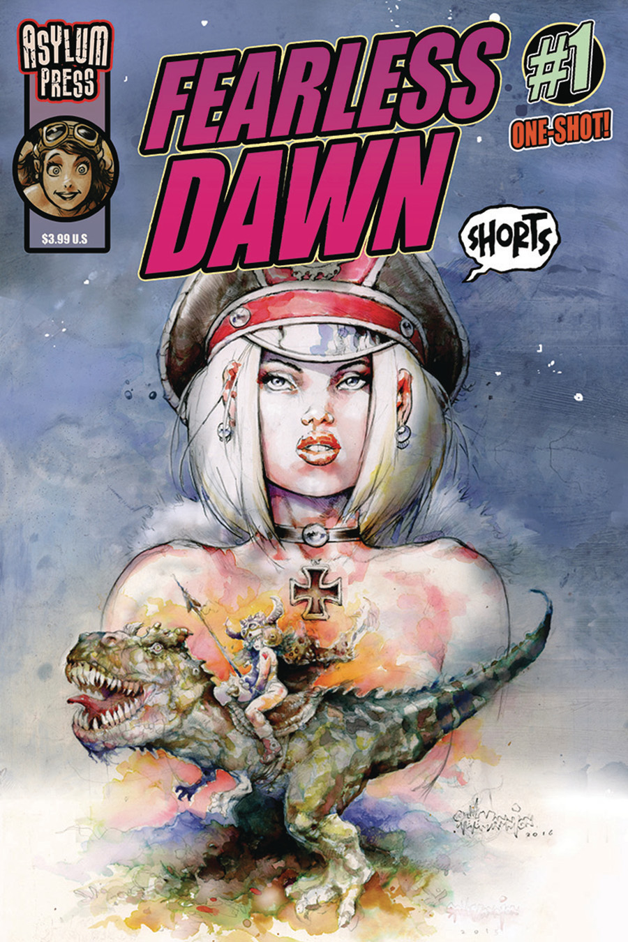 Fearless Dawn Shorts #1 (One Shot) Cover B Variant Steve Mannion Cover