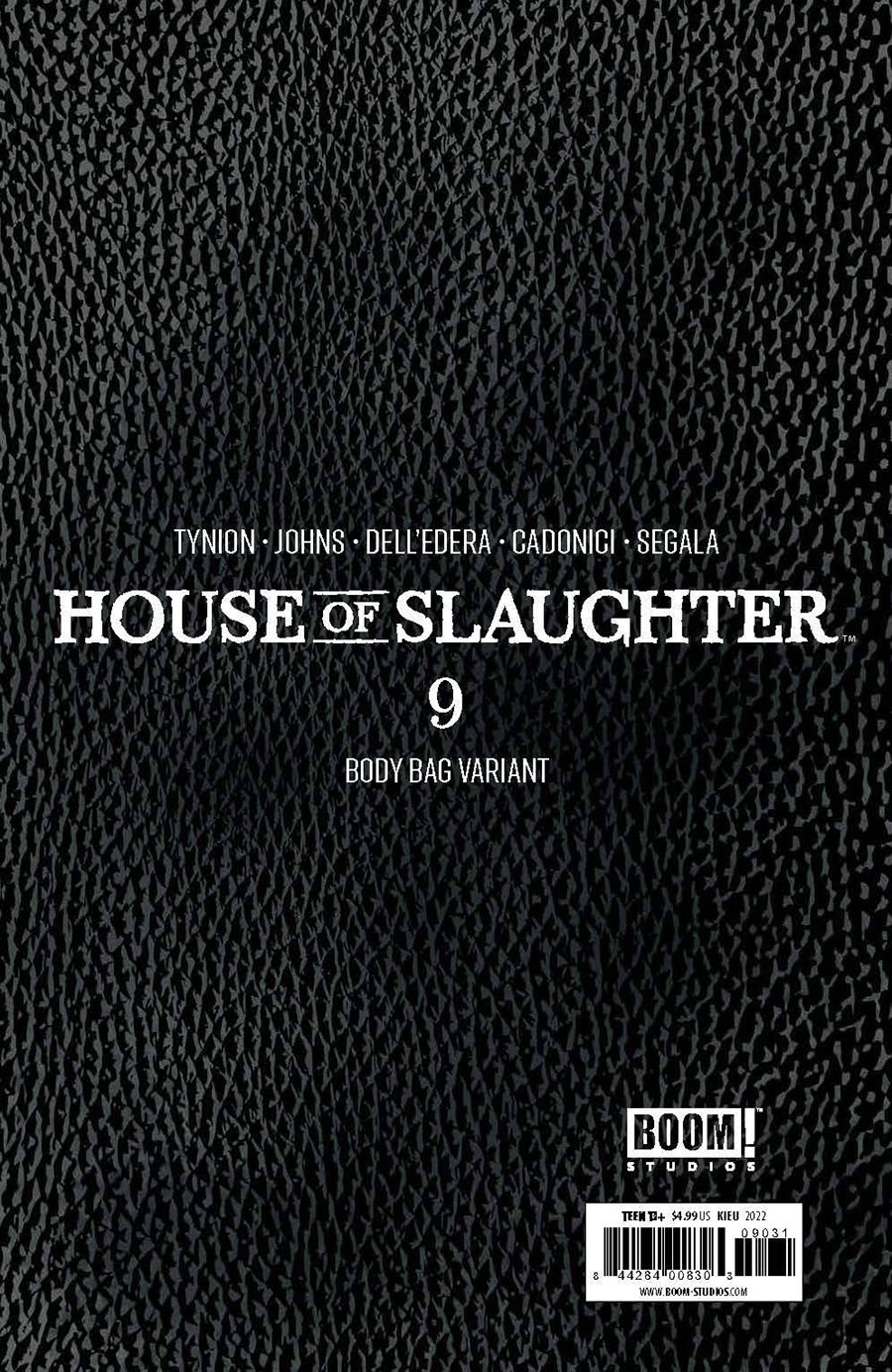 House Of Slaughter #9 Cover C Variant Lesle Kieu Bodybag Cover With Polybag