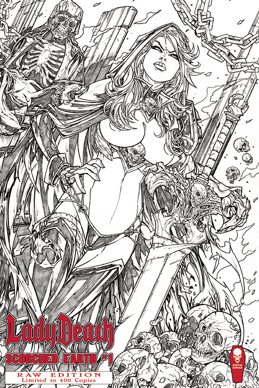 Lady Death Scorched Earth #1 Cover I Raw Edition