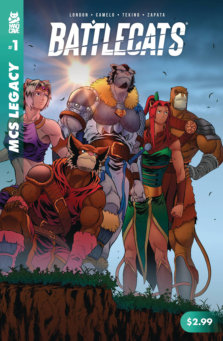 Mad Cave Studios Legacy Battlecats #1 Cover A Regular Michael Camelo Cover