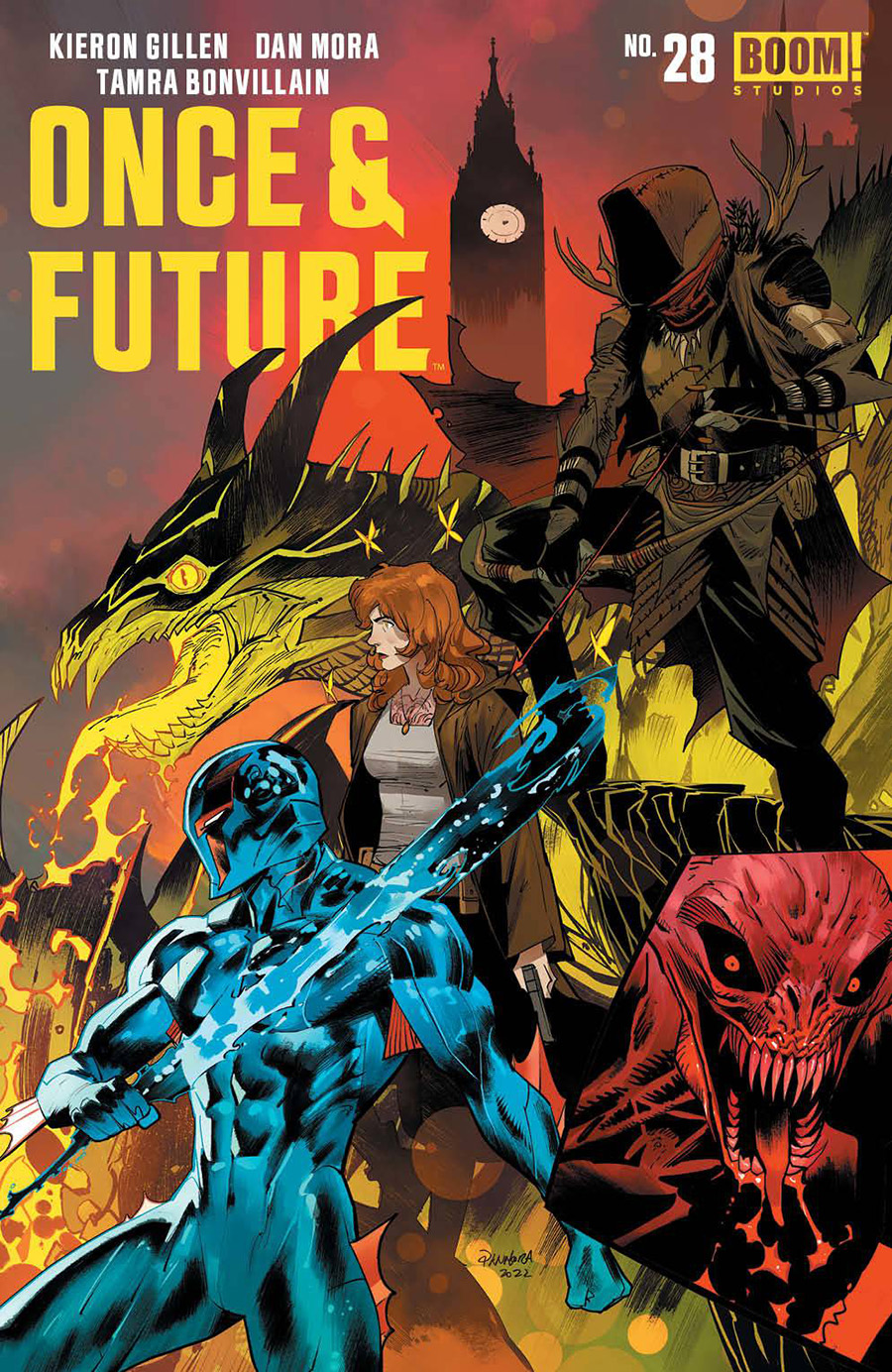 Once & Future #28 Cover A Regular Dan Mora Connecting Cover