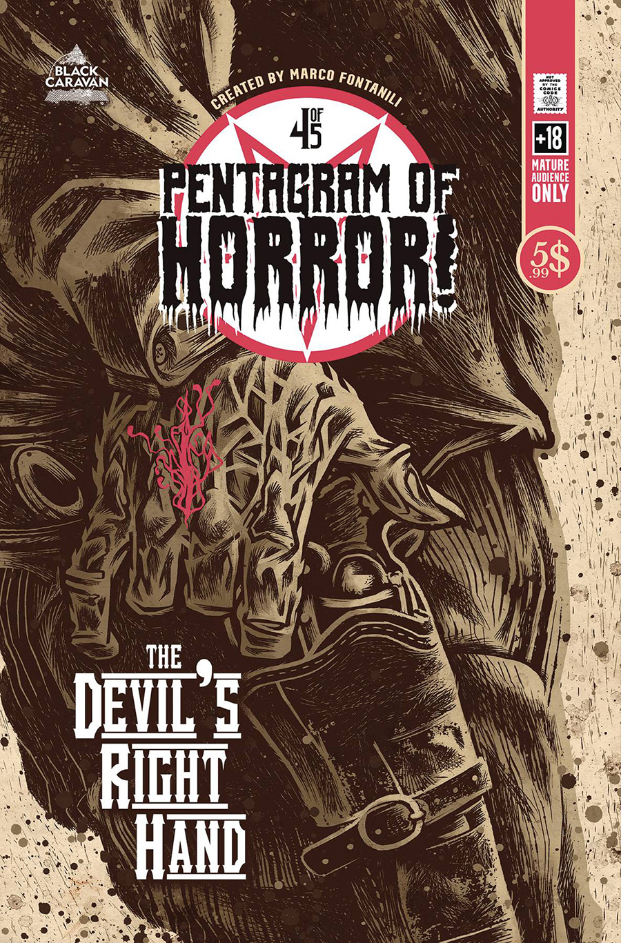 Pentagram Of Horror #4 Cover A Regular Marco Fontanili Cover