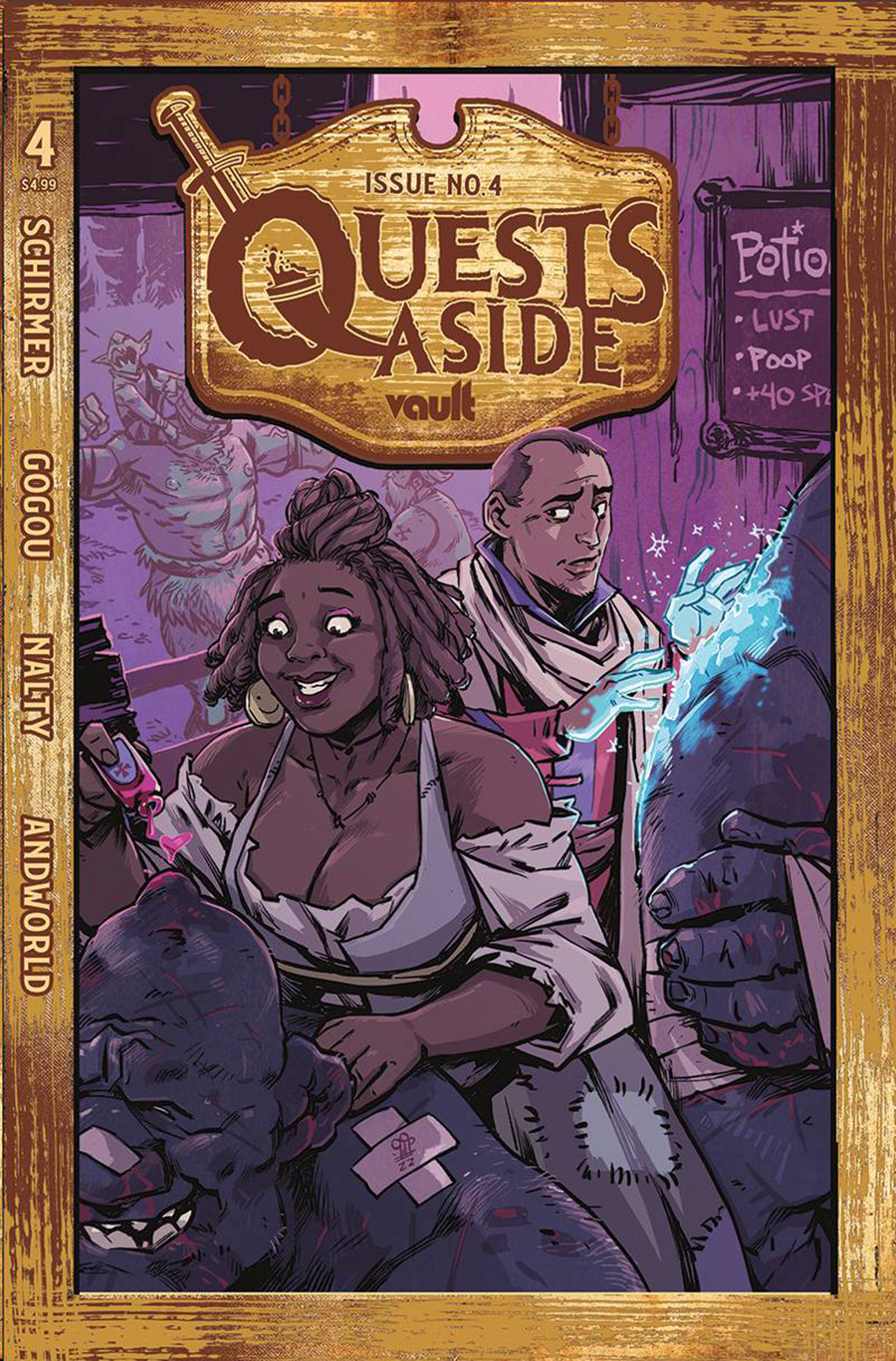 Quests Aside #4 Cover B Variant Michael Dialynas Cover