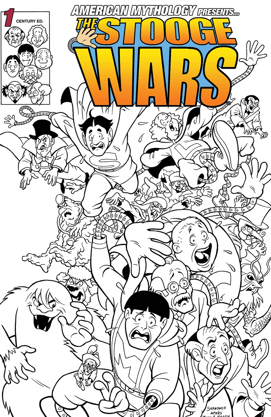 Robonic Stooges Presents Stooge Wars #1 Cover C Limited Edition Eric Shanower Century Cover