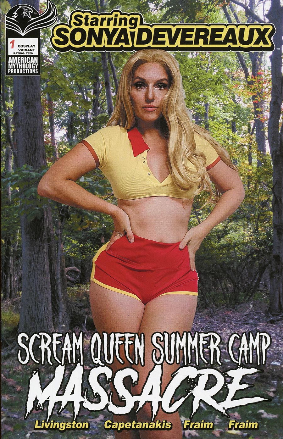 Starring Sonya Devereaux Scream Queen Summer Camp Massacre #1 (One Shot) Cover C Variant Jennifer Goehner Cosplay Photo Cover