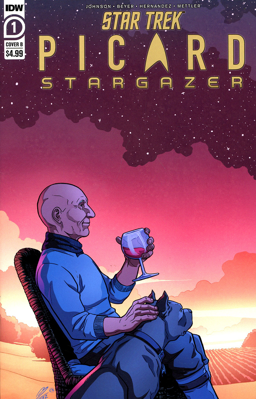 Star Trek Picard Stargazer #1 Cover B Variant Megan Levens Cover