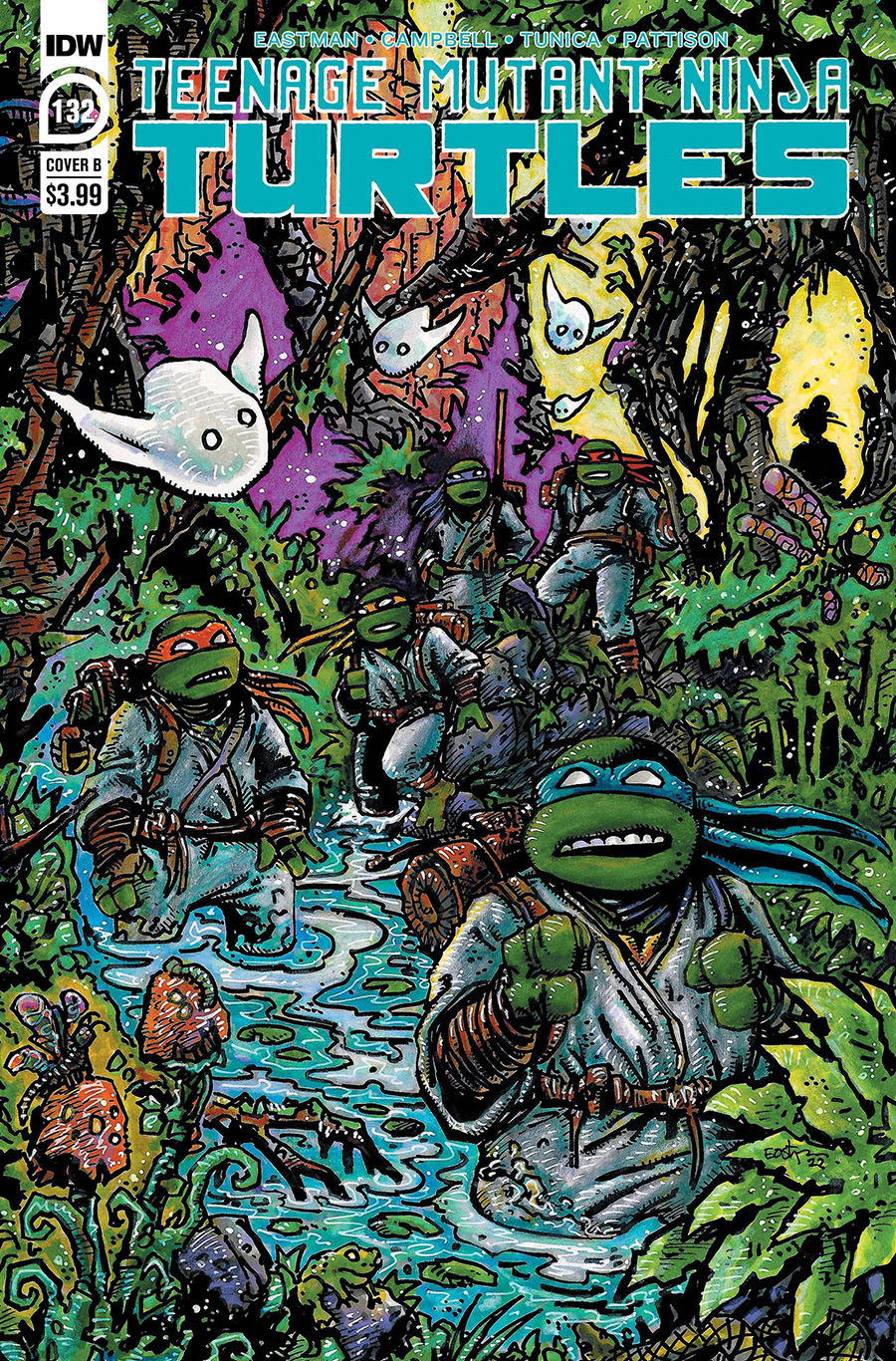 Teenage Mutant Ninja Turtles Vol 5 #132 Cover B Variant Kevin Eastman Cover