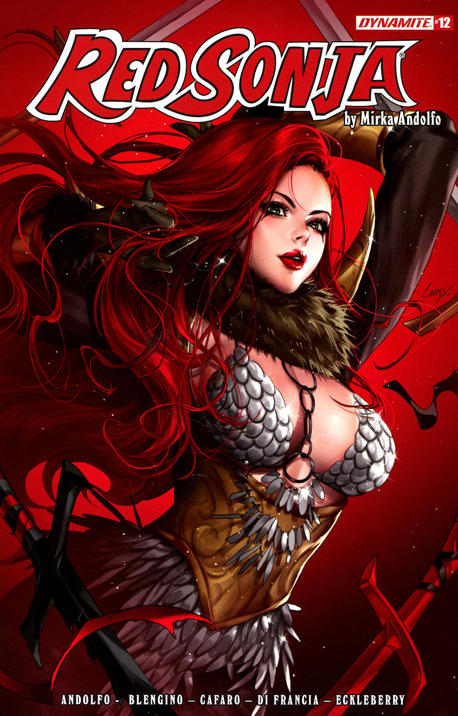 Red Sonja Vol 9 #12 Cover B Variant Lesley Leirix Li Cover