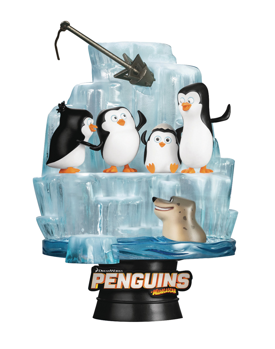 Penguins Of Madagascar DS-097 Diorama Stage 6-Inch Statue