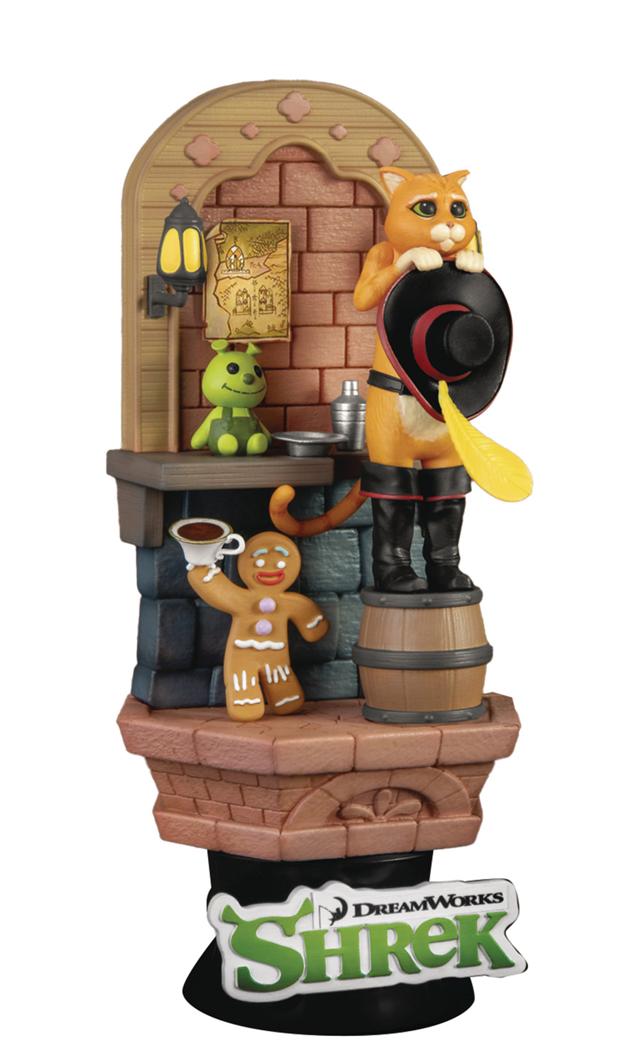 Shrek DS-096 Puss In Boots Diorama Stage 6-Inch Statue