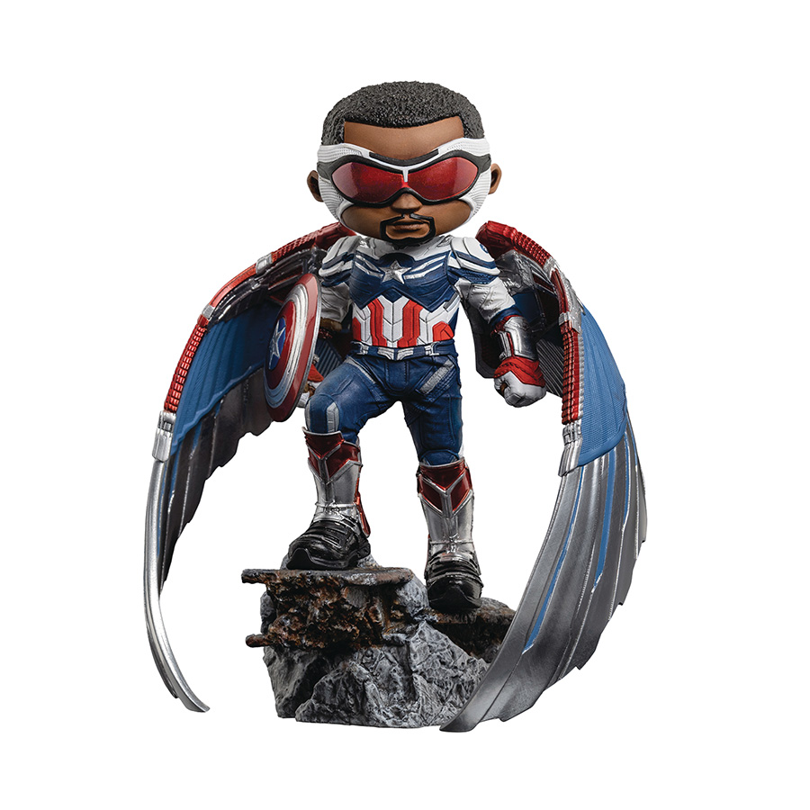 Minico Falcon And The Winter Soldier Captain America Sam Wilson PVC Statue  - Midtown Comics, image size:900x900
