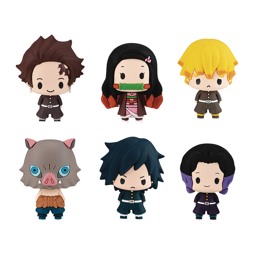 Demon Slayer Kimetsu No Yaiba Chokorin Mascot 6-Piece Figure Set