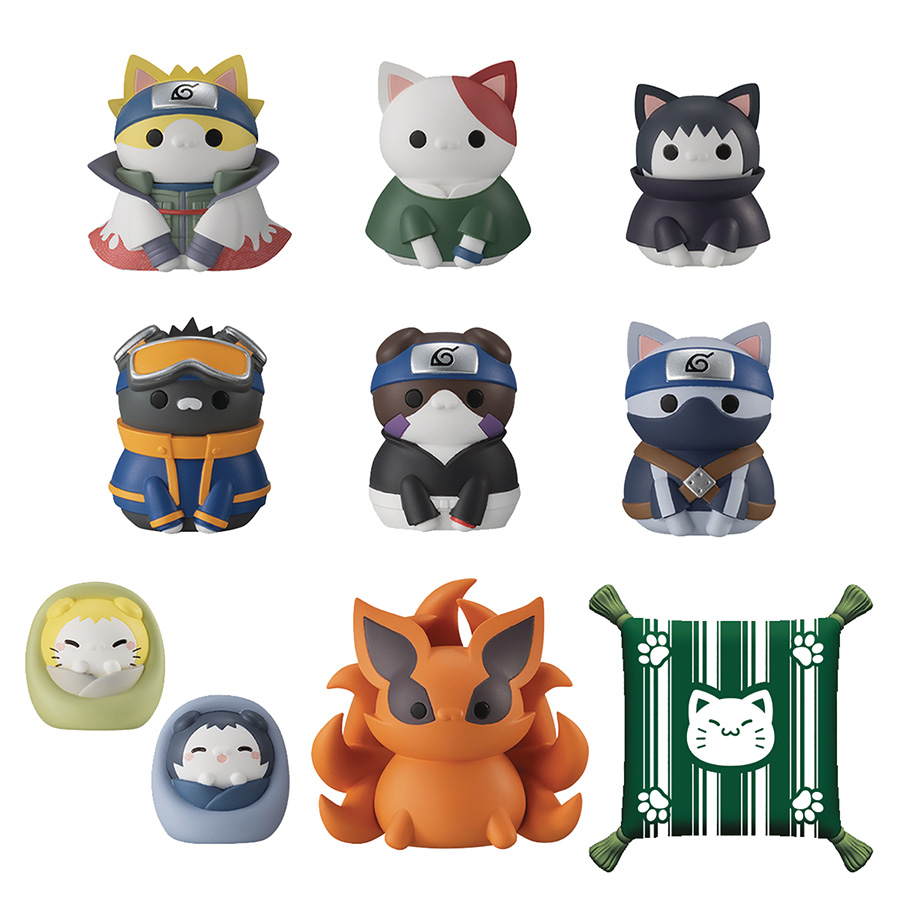 Naruto Shippuden Nyaruto Once Upon A Time Mascot Figure 8-Piece Set