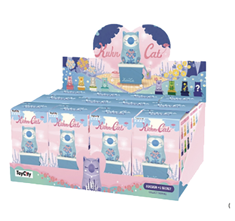 Toy City Kuhn Cat Flower Language Mini Figure Blind Mystery Box 8-Piece Display