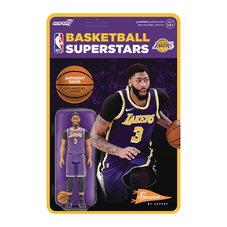 NBA Modern ReAction Figure Wave 3 - Lakers Anthony Davis Purple Jersey