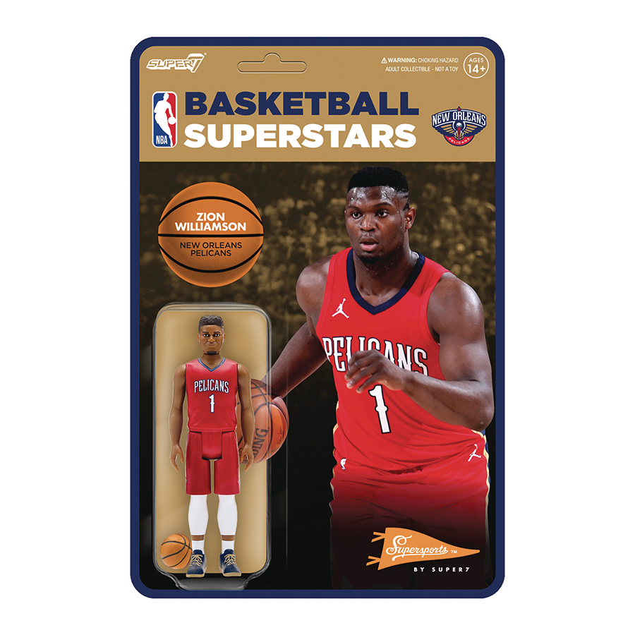 NBA Modern ReAction Figure Wave 3 - Pelicans Zion Williamson Red Jersey