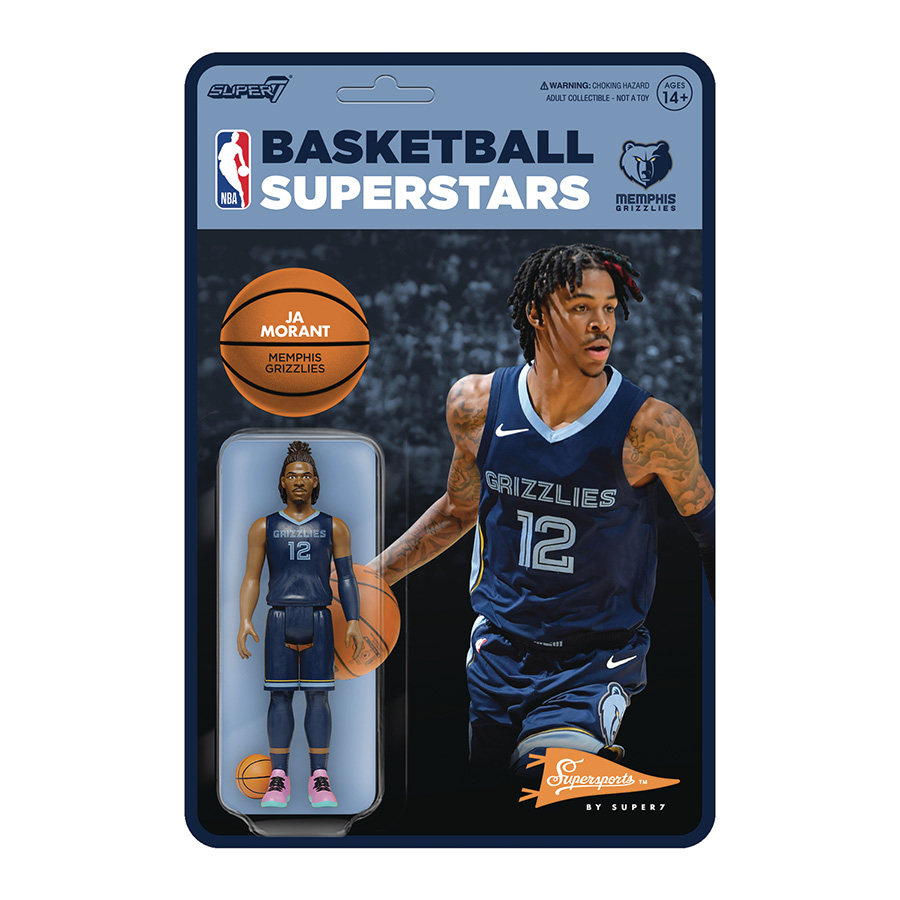 NBA Modern ReAction Figure Wave 4 - Grizzlies Ja Morant Blue Jersey