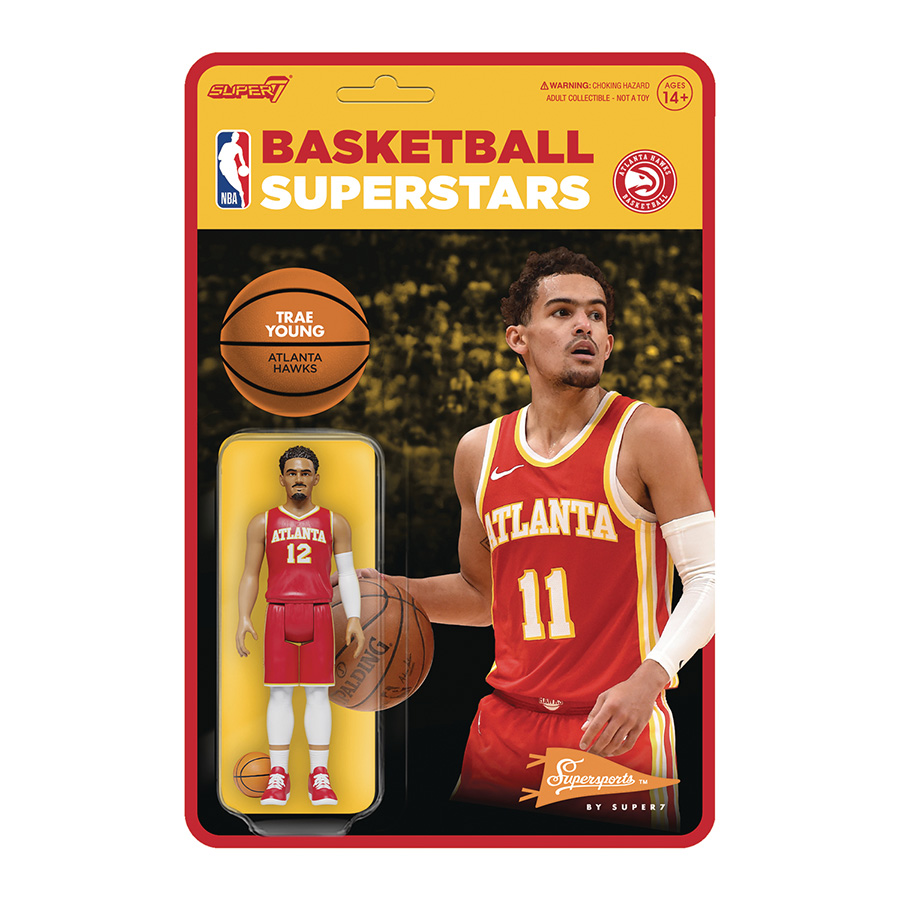 NBA Modern ReAction Figure Wave 4 - Hawks Trae Young Red Jersey