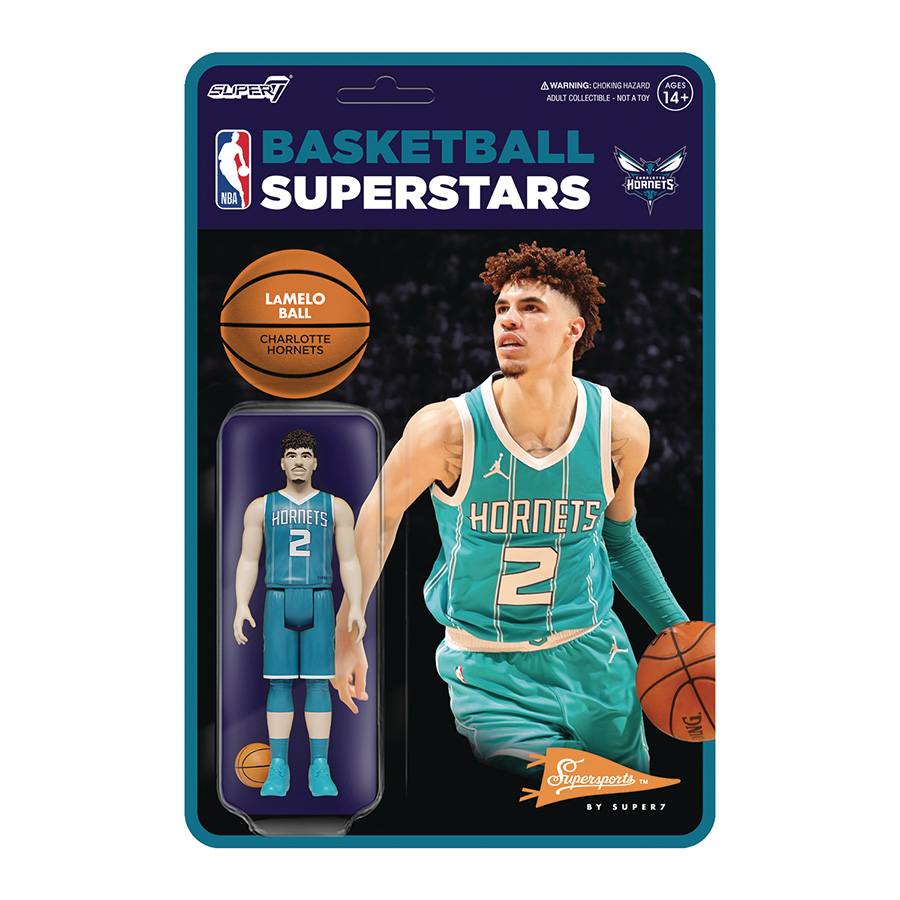 NBA Modern ReAction Figure Wave 4 - Hornets Lamelo Ball Teal Jersey