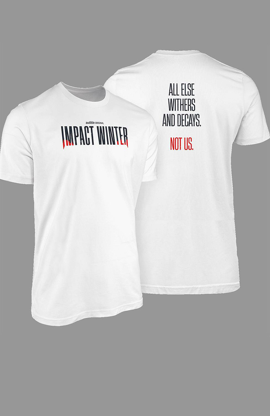 Impact Winter Blood Logo White T-Shirt Large