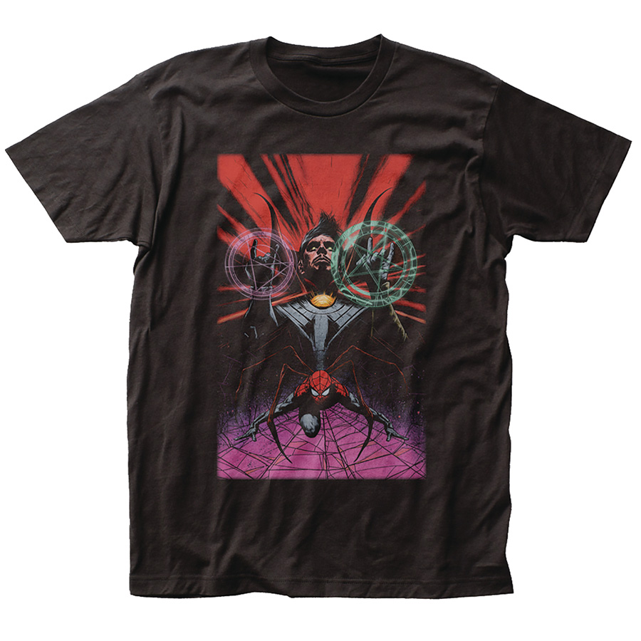 Marvel Doctor Strange & Spider-Man Previews Exclusive Black T-Shirt Large