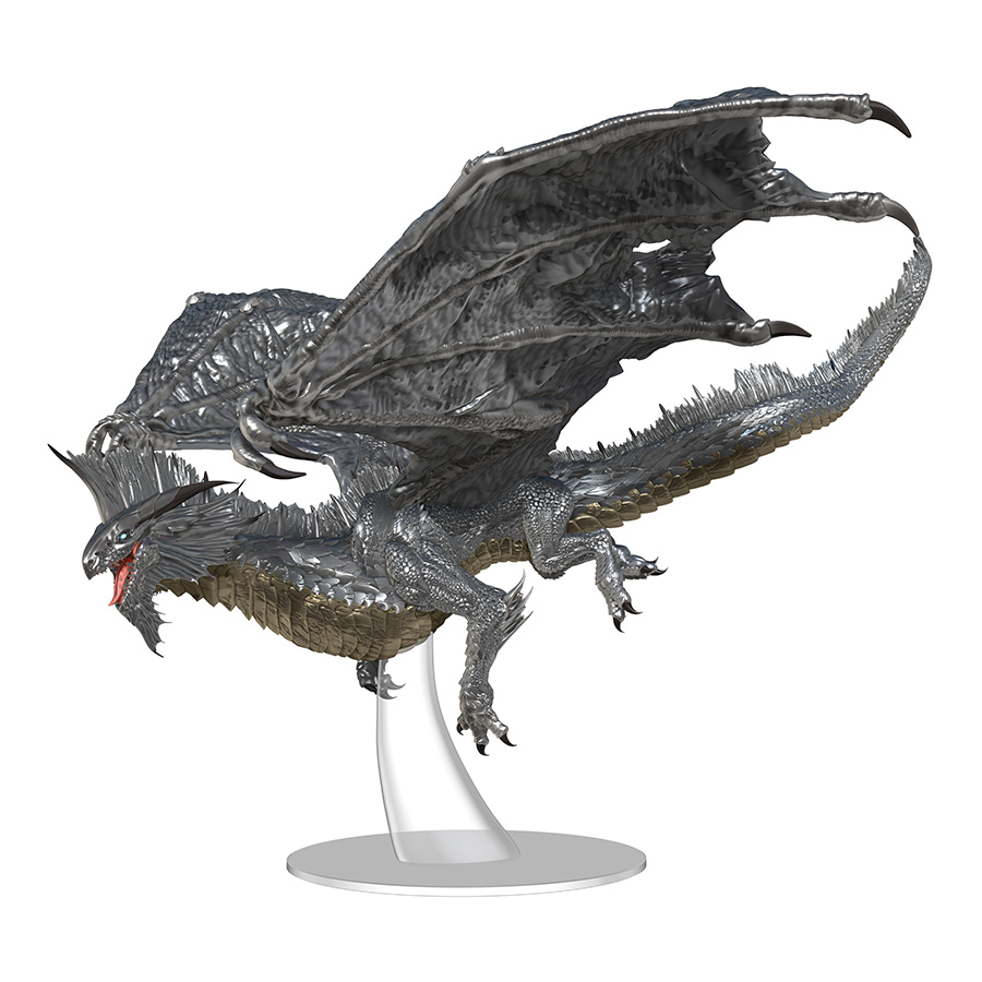 Dungeons & Dragons Icons Of The Realms Adult Silver Dragon