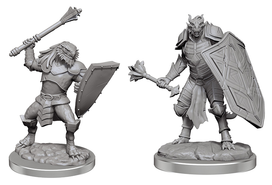 Dungeons & Dragons Nolzurs Marvelous Unpainted Miniature - Dragonborn Clerics