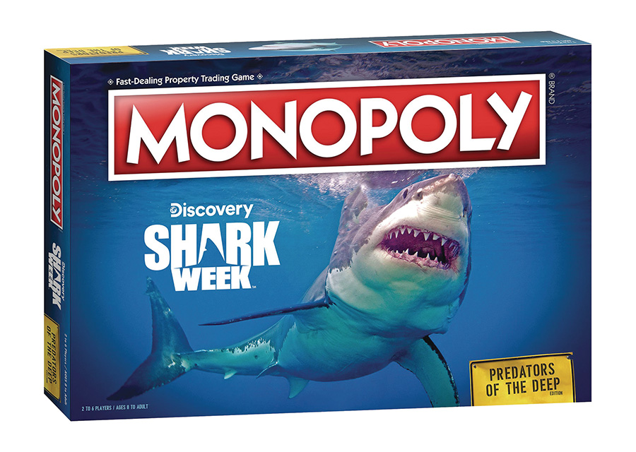 Monopoly Discovery Shark Week Predators Of The Deep Edition Board Game