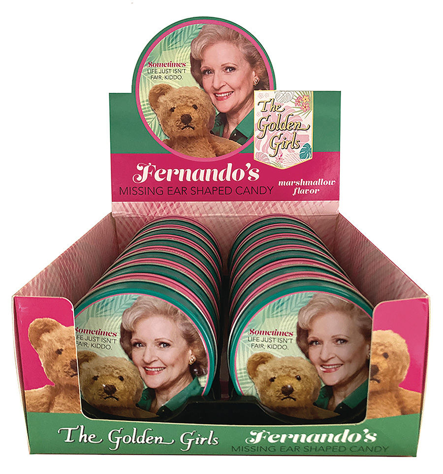 Golden Girls Fernando Missing Ear Candy Tin 12-Count Display