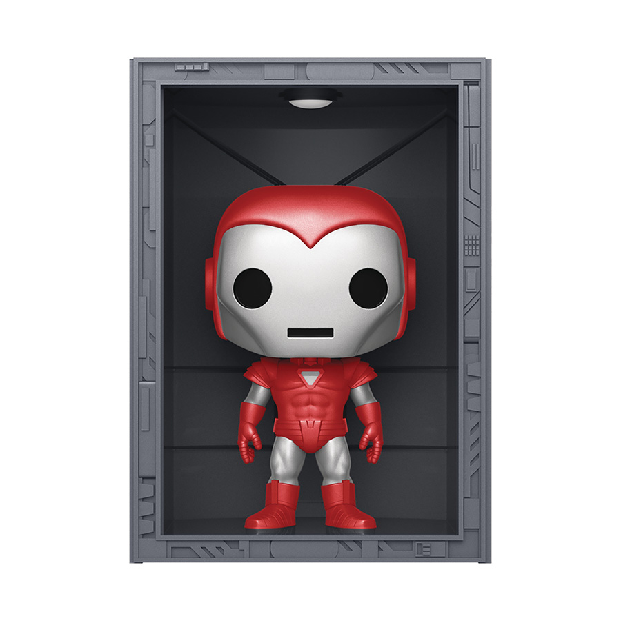 POP Deluxe Marvel Hall Of Armor Iron Man Silver Centurion Previews Exclusive Vinyl Bobble Head