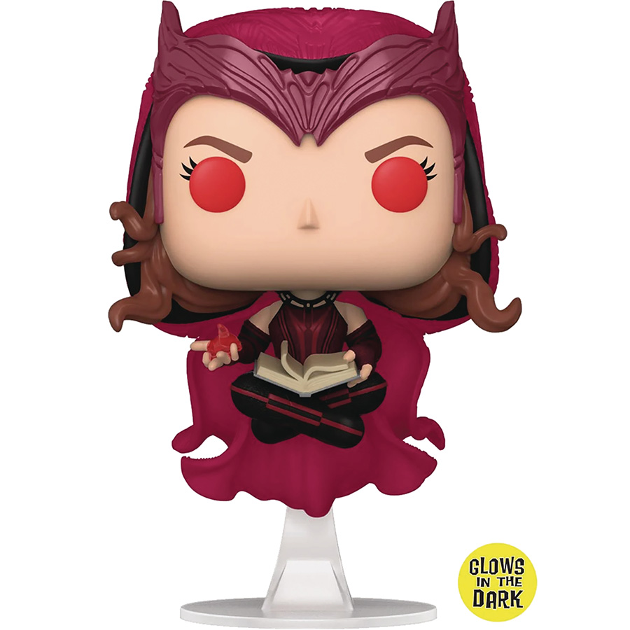 POP WandaVision Scarlet Witch Glow-In-The-Dark Vinyl Bobble Head