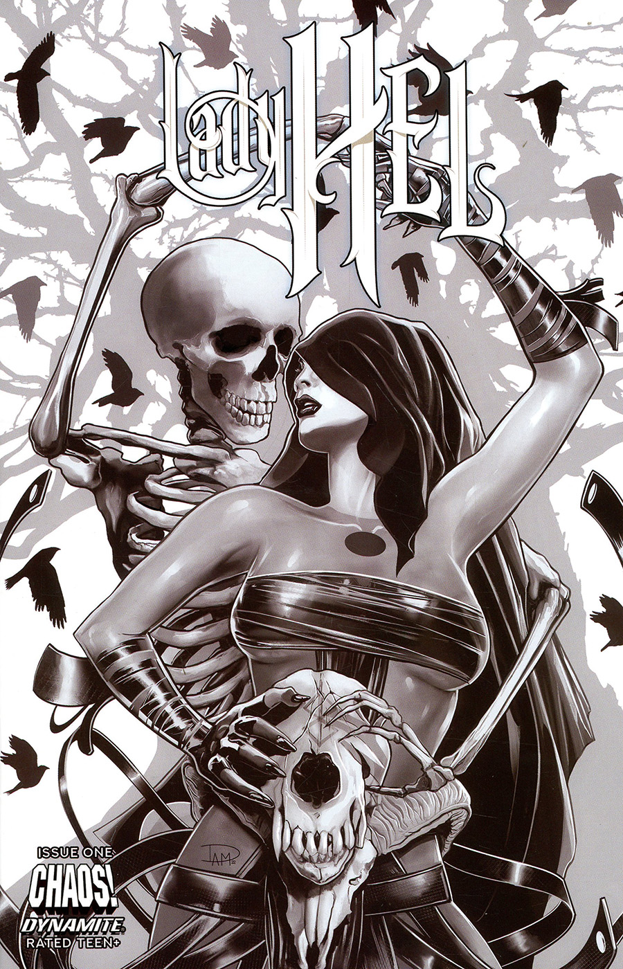 Lady Hel #1 Cover G Incentive Geebo Vigonte Black & White Cover