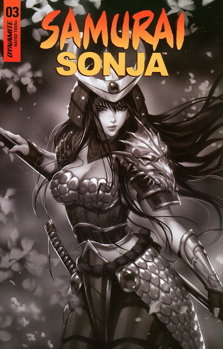 Samurai Sonja #3 Cover F Incentive Lesley Leirix Li Black & White Cover