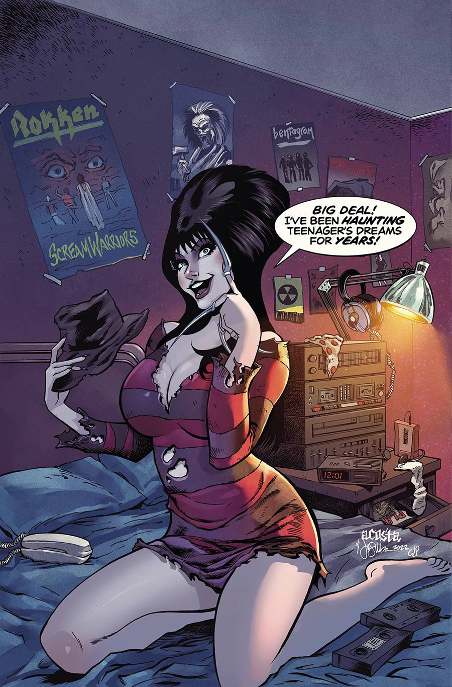 Elvira In Horrorland #4 Cover I Incentive Dave Acosta Virgin Cover