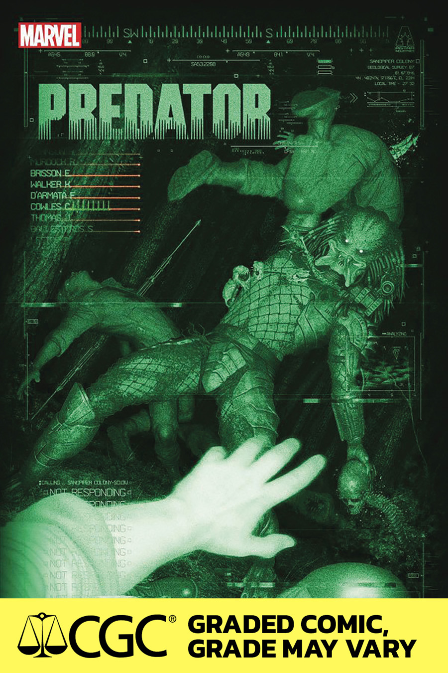Predator Vol 3 #1 Cover P DF Rahzzah Variant Cover CGC Graded 9.6 Or Higher