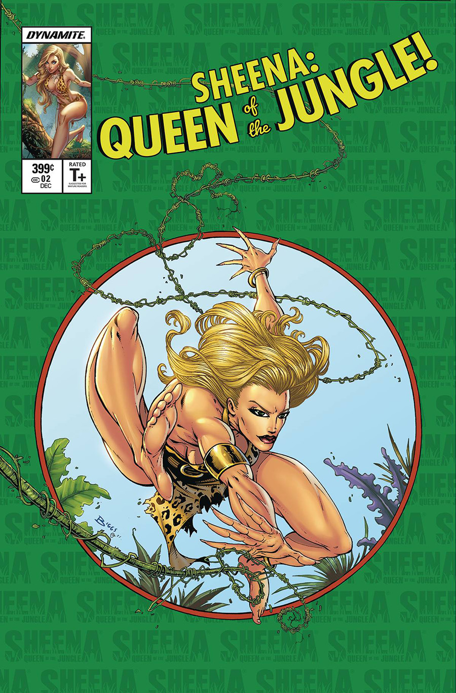 Sheena Queen Of The Jungle #2 Cover R Jamie Biggs Metal Cover