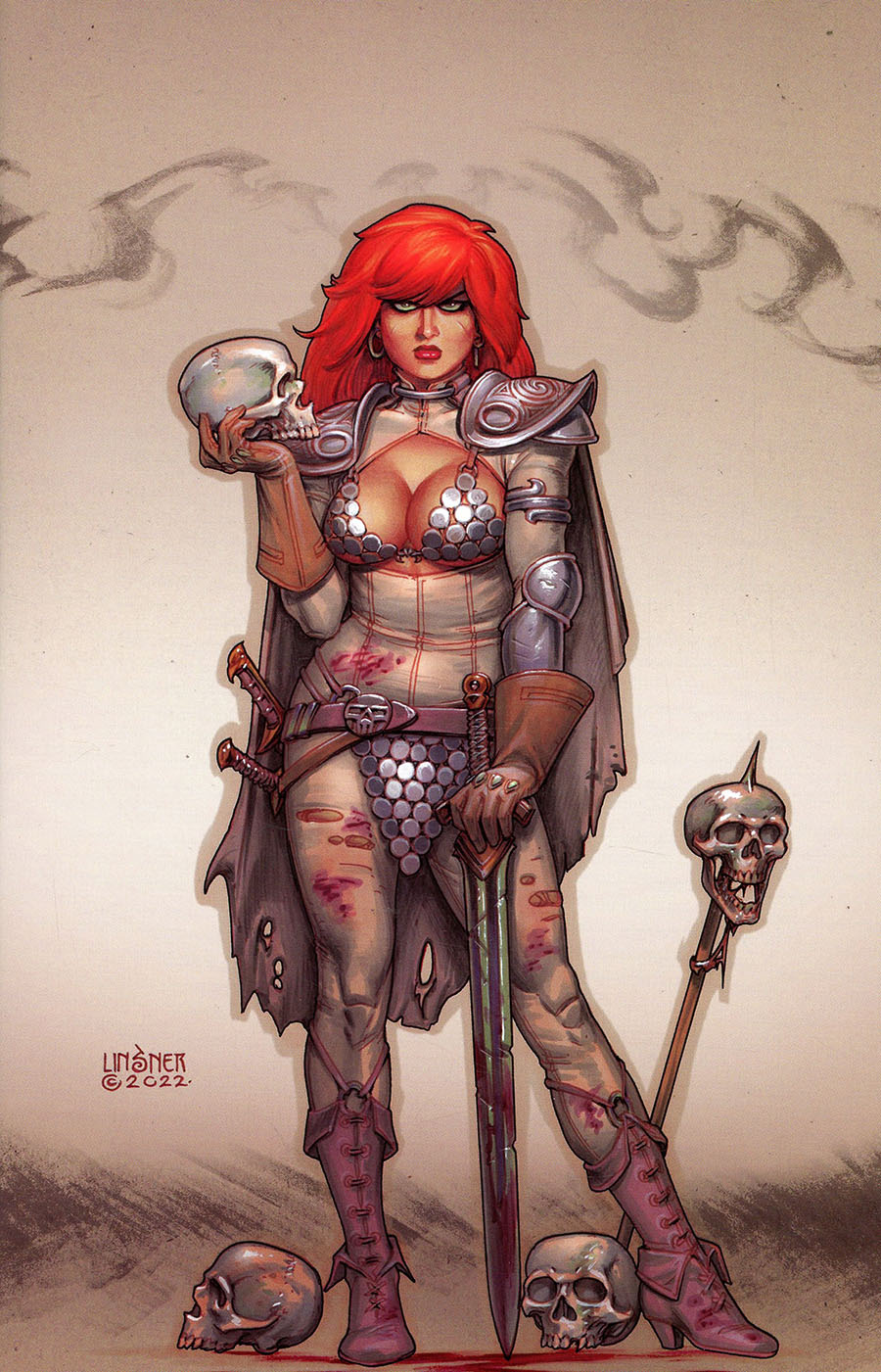 Red Sonja Vol 9 #12 Cover L Limited Edition Joseph Michael Linsner Virgin Cover