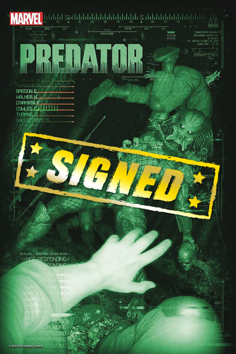 Predator Vol 3 #1 Cover O DF Rahzzah Variant Cover Signed By Rahzzah